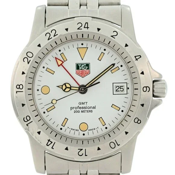 Tag Heuer 40mm Men's Professional 1500 Series GMT Jumbo Watch! Ref: 159.006/1!